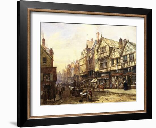 Bridge Street, Chester, England-Louise J. Rayner-Framed Giclee Print