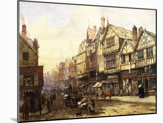 Bridge Street, Chester, England-Louise J. Rayner-Mounted Giclee Print