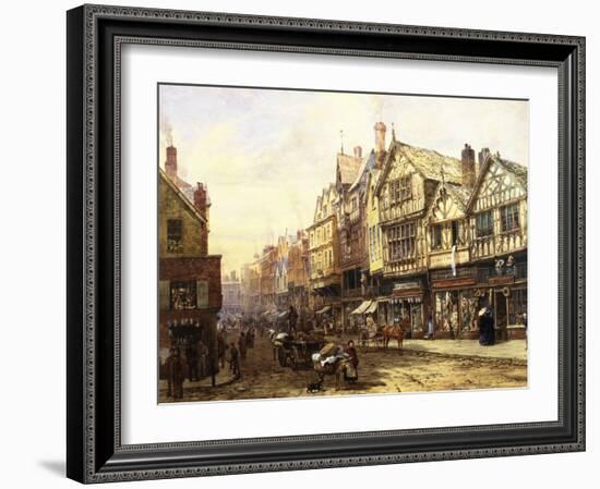 Bridge Street, Chester, England-Louise J. Rayner-Framed Giclee Print