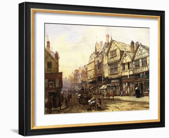 Bridge Street, Chester, England-Louise J. Rayner-Framed Giclee Print