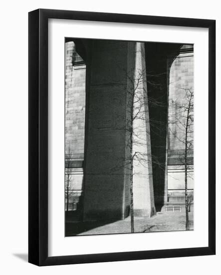 Bridge Support and Trees, New York, c. 1940-Brett Weston-Framed Photographic Print