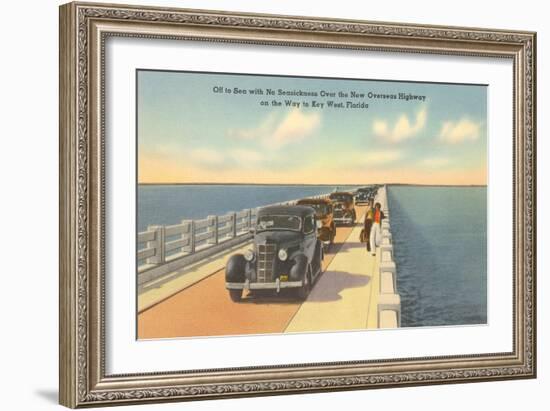 Bridge to Key West, Florida-null-Framed Art Print