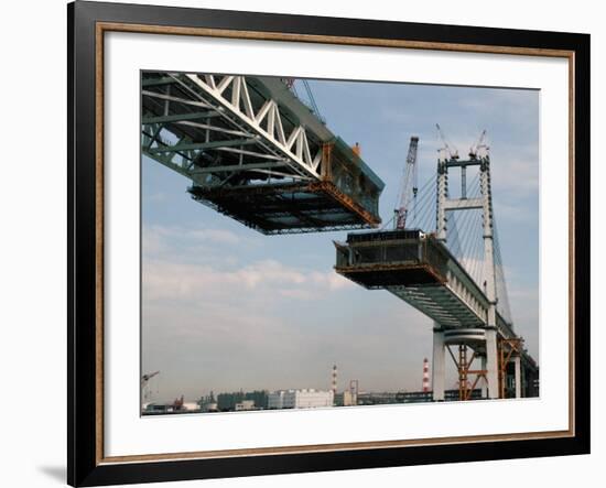 Bridge Under Construction, Japan-Adina Tovy-Framed Photographic Print