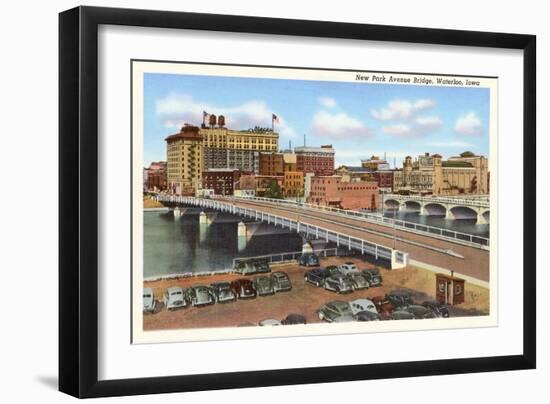 Bridge, Waterloo, Iowa-null-Framed Art Print