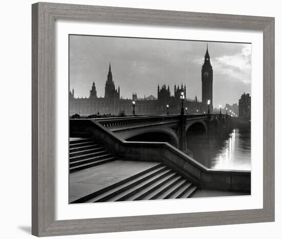 Bridge With Big Ben-The Chelsea Collection-Framed Giclee Print