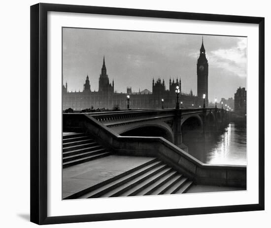 Bridge With Big Ben-The Chelsea Collection-Framed Giclee Print