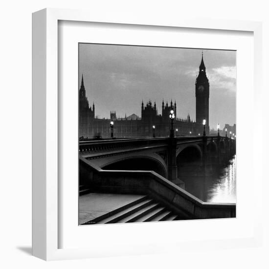 Bridge with Big Ben--Framed Art Print