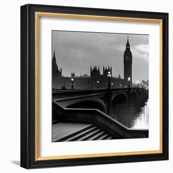 Bridge with Big Ben-null-Framed Art Print