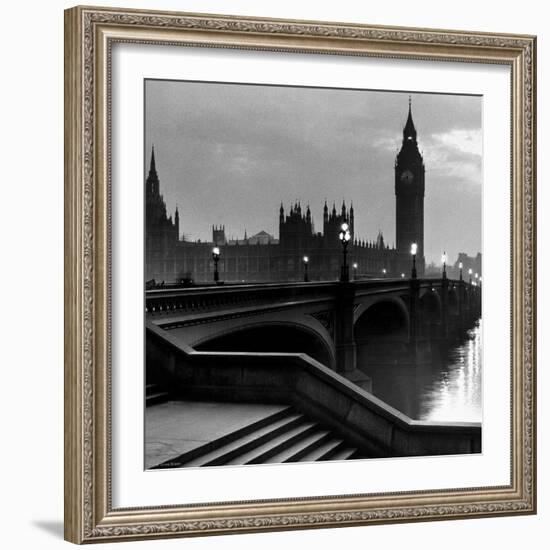 Bridge with Big Ben-null-Framed Art Print