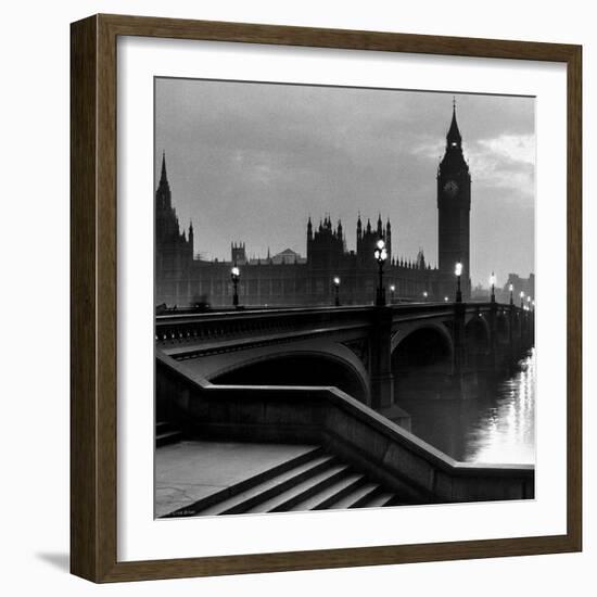 Bridge with Big Ben-null-Framed Art Print