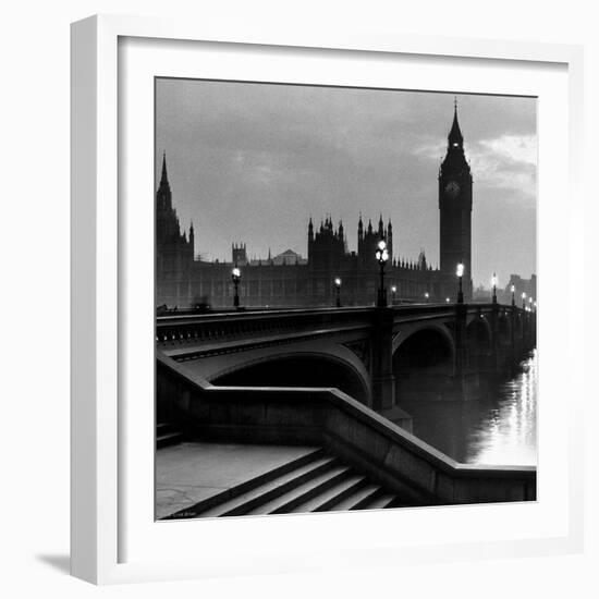 Bridge with Big Ben-null-Framed Art Print