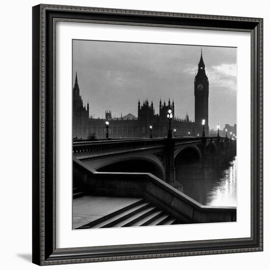 Bridge with Big Ben-null-Framed Art Print