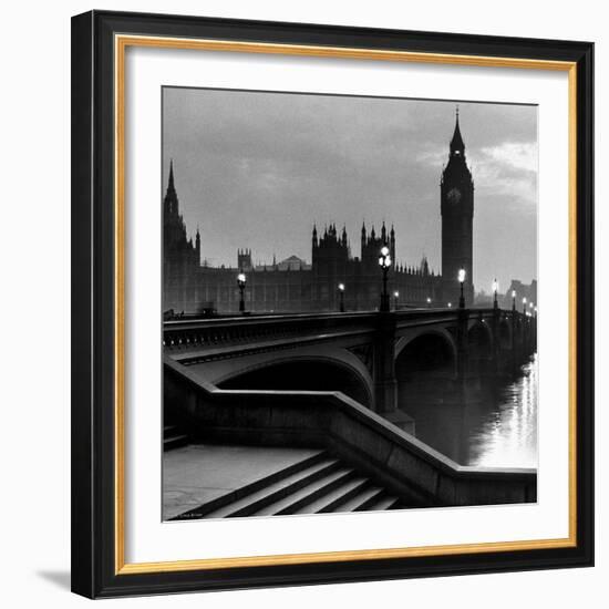 Bridge with Big Ben-null-Framed Art Print