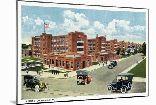 Bridgeport, Connecticut - Exterior View of the Remington Arms, UMC-Lantern Press-Mounted Art Print