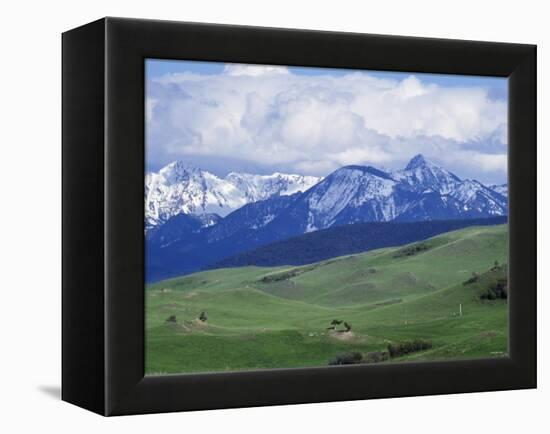 Bridger Mountains, Named for Jim Bridger, Along the Bozeman Pass on the Bozeman Trail, Montana-null-Framed Premier Image Canvas