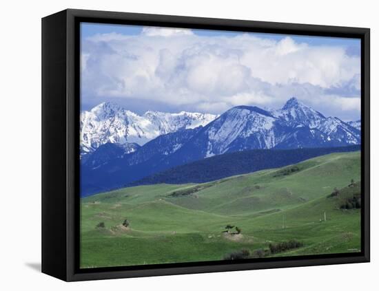 Bridger Mountains, Named for Jim Bridger, Along the Bozeman Pass on the Bozeman Trail, Montana-null-Framed Premier Image Canvas