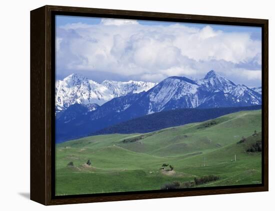 Bridger Mountains, Named for Jim Bridger, Along the Bozeman Pass on the Bozeman Trail, Montana-null-Framed Premier Image Canvas