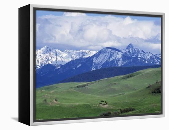 Bridger Mountains, Named for Jim Bridger, Along the Bozeman Pass on the Bozeman Trail, Montana-null-Framed Premier Image Canvas