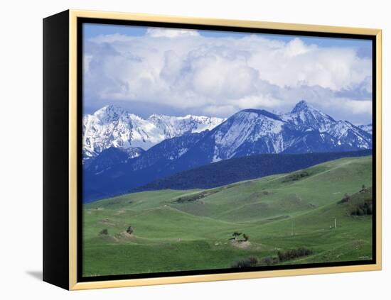Bridger Mountains, Named for Jim Bridger, Along the Bozeman Pass on the Bozeman Trail, Montana-null-Framed Premier Image Canvas