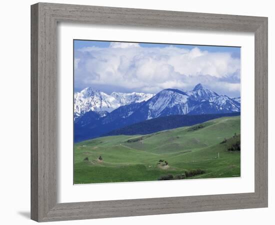 Bridger Mountains, Named for Jim Bridger, Along the Bozeman Pass on the Bozeman Trail, Montana-null-Framed Photographic Print