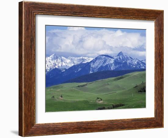 Bridger Mountains, Named for Jim Bridger, Along the Bozeman Pass on the Bozeman Trail, Montana-null-Framed Photographic Print