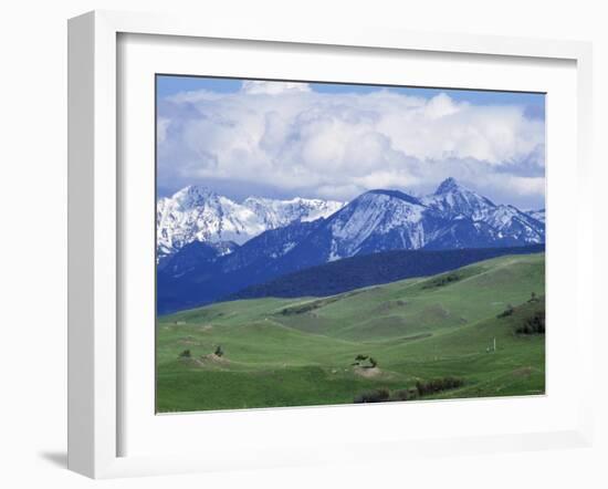 Bridger Mountains, Named for Jim Bridger, Along the Bozeman Pass on the Bozeman Trail, Montana-null-Framed Photographic Print