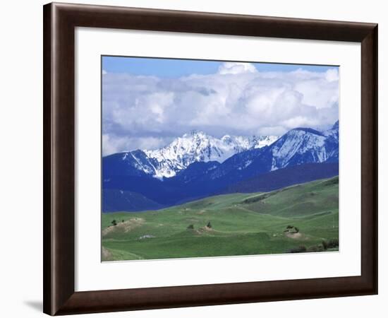 Bridger Mountains, Named for Jim Bridger, Along the Bozeman Pass on the Bozeman Trail, Montana-null-Framed Photographic Print