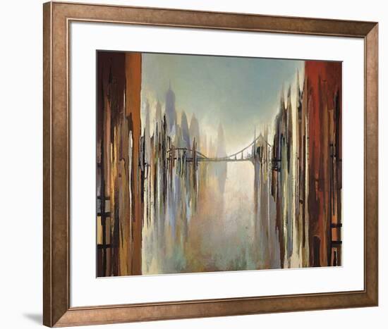 Bridges and Towers-Gregory Lang-Framed Art Print
