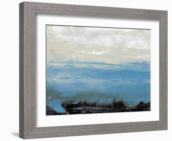 Bridges Cyan III-Sharon Gordon-Framed Art Print