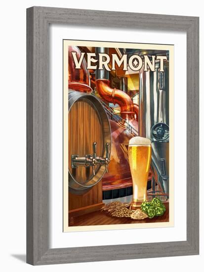 Bridges of Vermont - the Art of Beer-Lantern Press-Framed Art Print