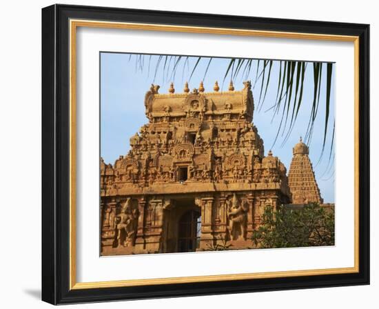 Bridhadishwara Temple, UNESCO World Heritage Site, Thanjavur (Tanjore), Tamil Nadu, India, Asia-Tuul-Framed Photographic Print