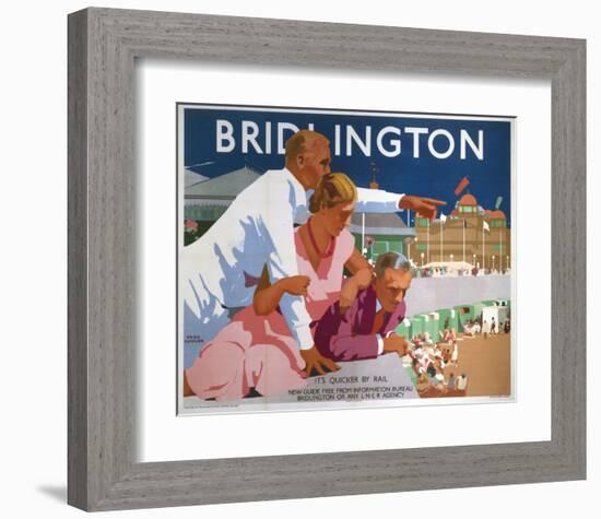 Bridlington Pointing Man-null-Framed Art Print