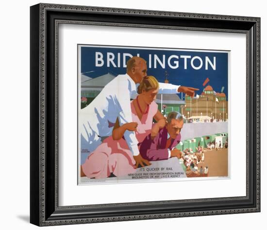 Bridlington Pointing Man-null-Framed Art Print