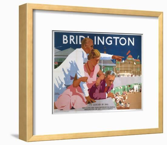 Bridlington Pointing Man-null-Framed Art Print