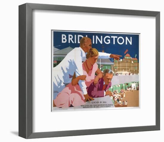 Bridlington Pointing Man-null-Framed Art Print