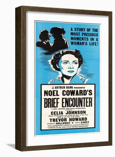 Brief Encounter, Celia Johnson on US poster art, 1945-null-Framed Art Print