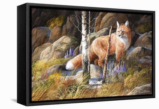 Brief Glimpse Through Cover-Trevor V. Swanson-Framed Premier Image Canvas