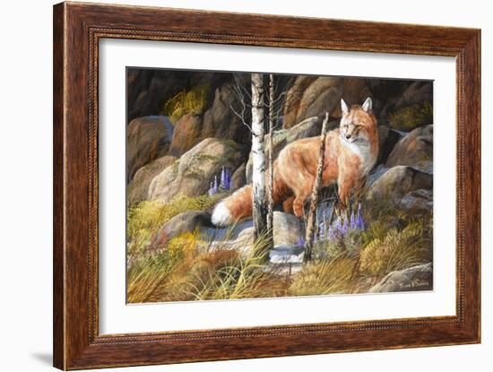 Brief Glimpse Through Cover-Trevor V. Swanson-Framed Giclee Print