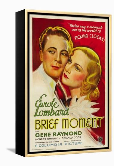 Brief Moment, Gene Raymond, Carole Lombard, 1933-null-Framed Stretched Canvas