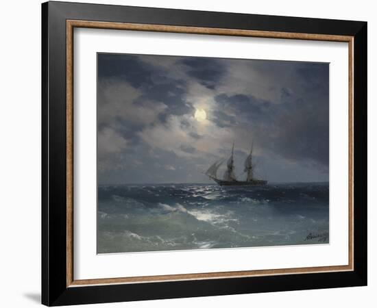 Brig Mercury-Ivan Konstantinovich Aivazovsky-Framed Giclee Print