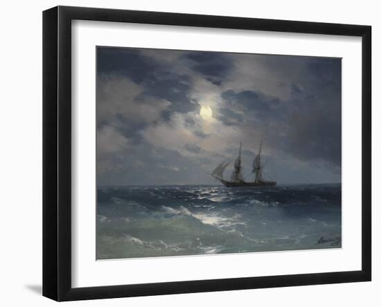 Brig Mercury-Ivan Konstantinovich Aivazovsky-Framed Giclee Print