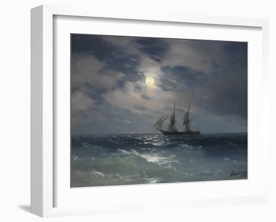 Brig Mercury-Ivan Konstantinovich Aivazovsky-Framed Giclee Print