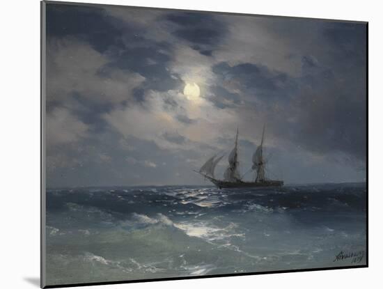 Brig Mercury-Ivan Konstantinovich Aivazovsky-Mounted Giclee Print