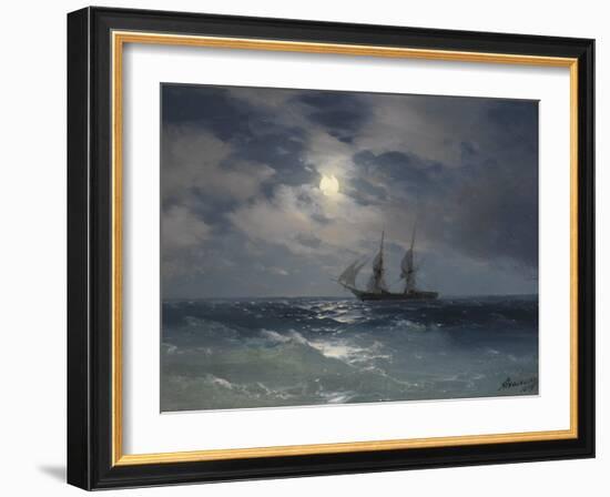 Brig Mercury-Ivan Konstantinovich Aivazovsky-Framed Giclee Print