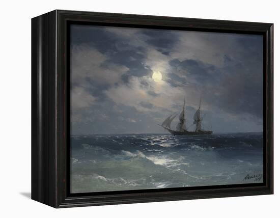 Brig Mercury-Ivan Konstantinovich Aivazovsky-Framed Premier Image Canvas