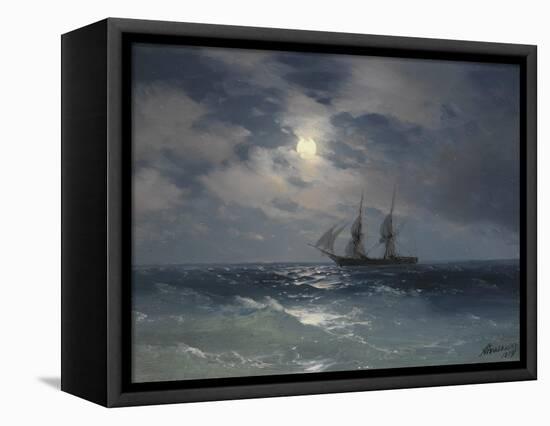 Brig Mercury-Ivan Konstantinovich Aivazovsky-Framed Premier Image Canvas