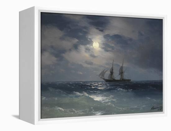 Brig Mercury-Ivan Konstantinovich Aivazovsky-Framed Premier Image Canvas