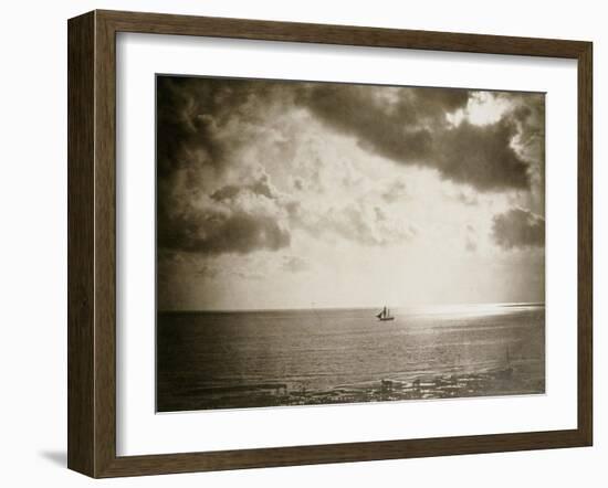 Brig on the Water, 1856-Gustave Le Gray-Framed Giclee Print