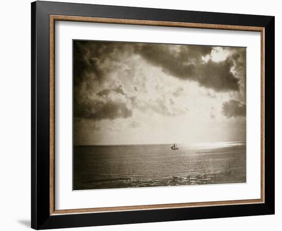 Brig on the Water, 1856-Gustave Le Gray-Framed Giclee Print