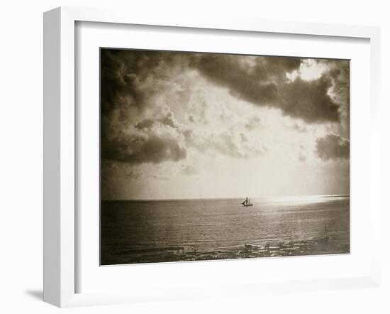 Brig on the Water, 1856-Gustave Le Gray-Framed Giclee Print